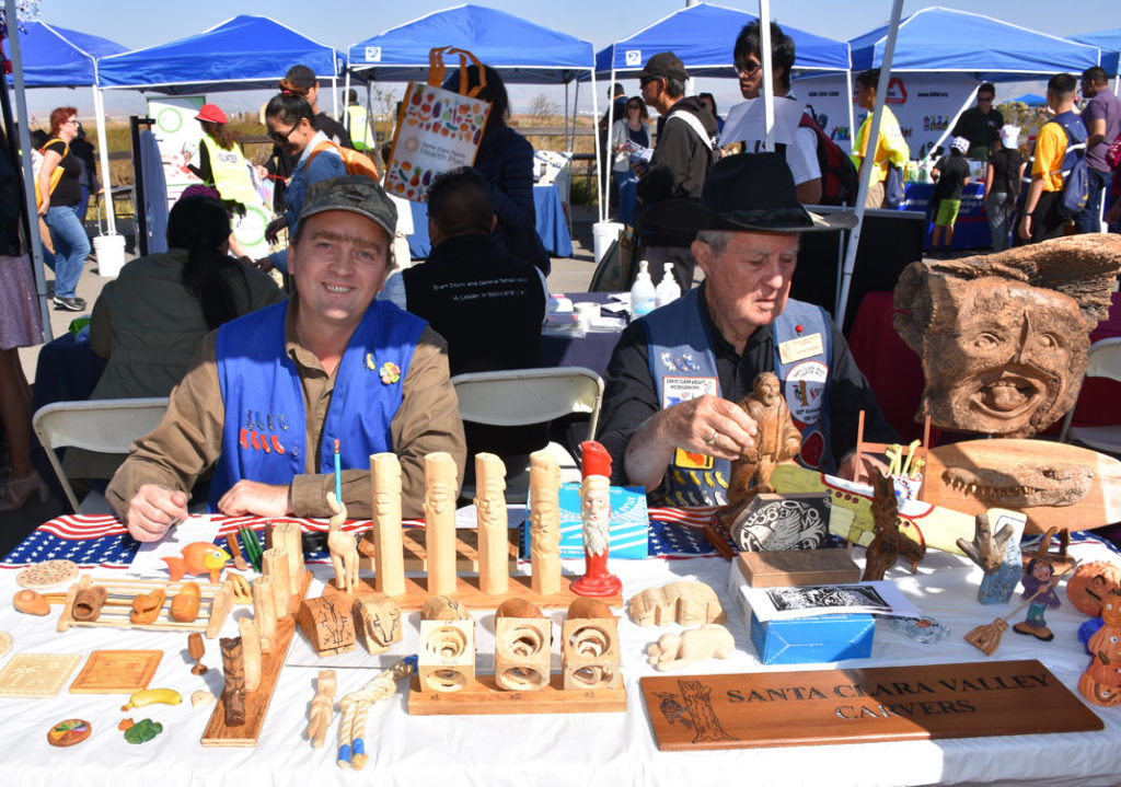 Santa Clara Valley Carvers at the Day on the Bay event, October 2019