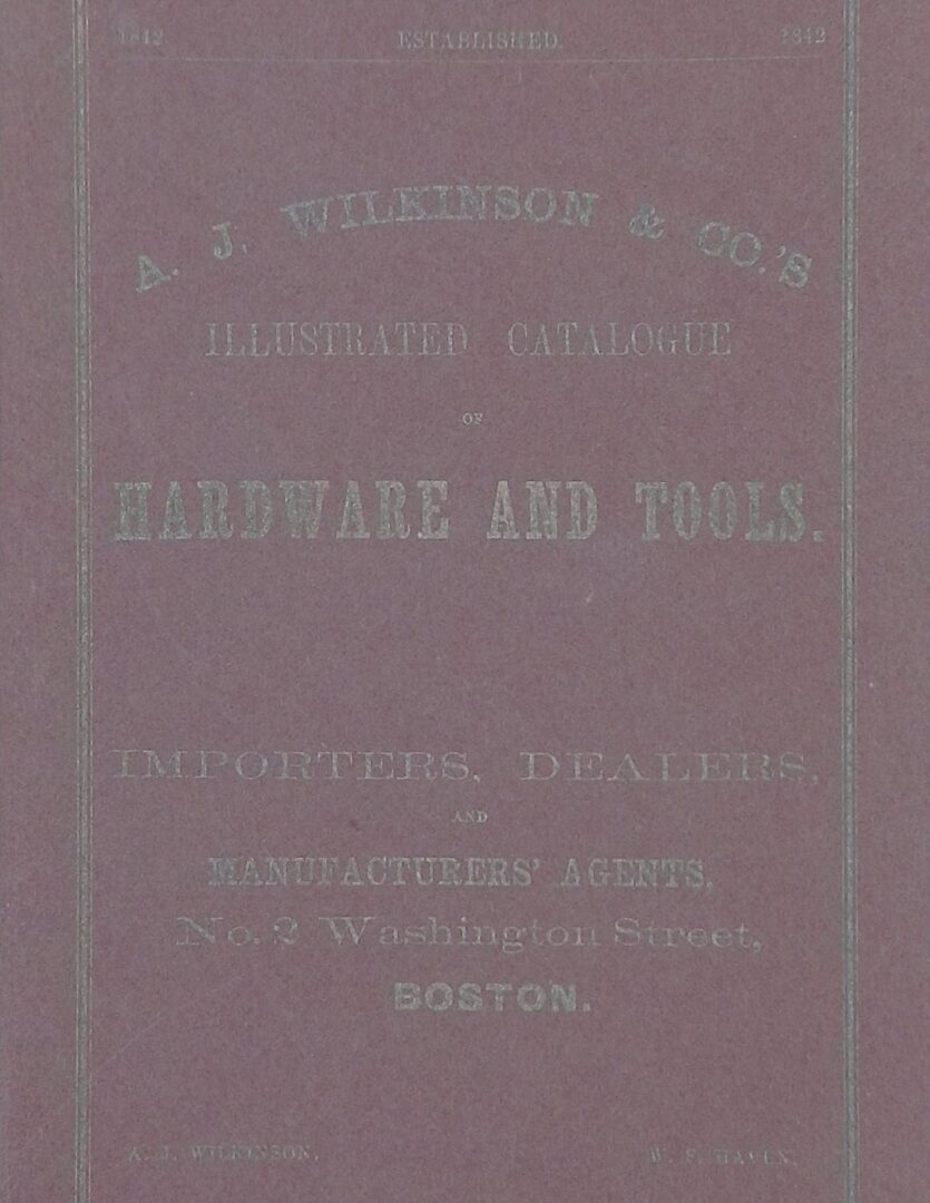Illustrated Catalogue of Hardware and Tools