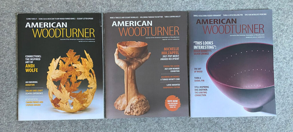 American Woodturner magazine covers