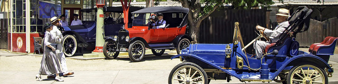 Street Scene Gas Station at the History Park, San Jose.