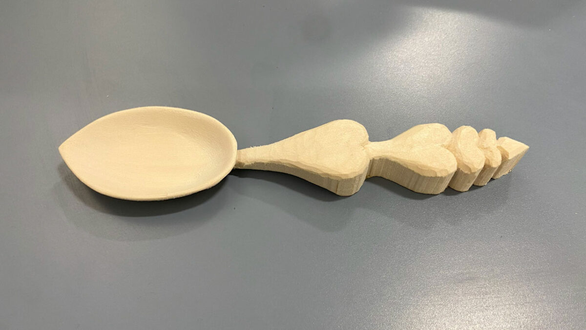 Carved spoon by David Clarke. WIP