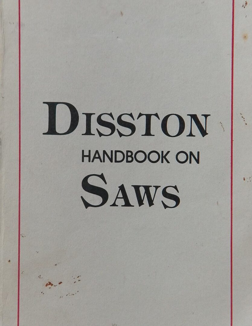 Disston Handbook on Saws