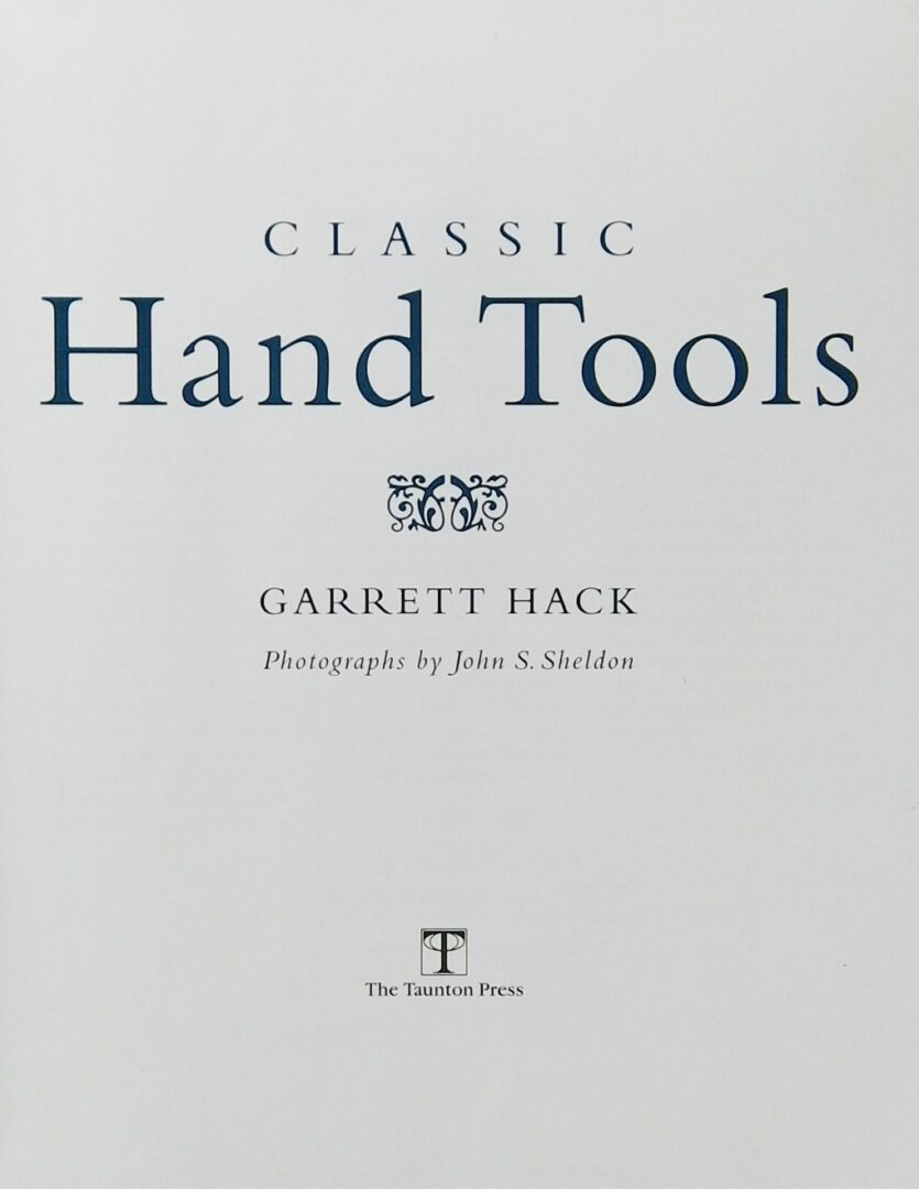 Classic Hand Tools