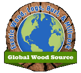 A logo of the wood supplier, a store in Campbell, CA: Global Wood Source.