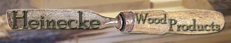 Heinecke Wood Products logo, an old carving gouge. Read more about it here: https://heineckewood.com/