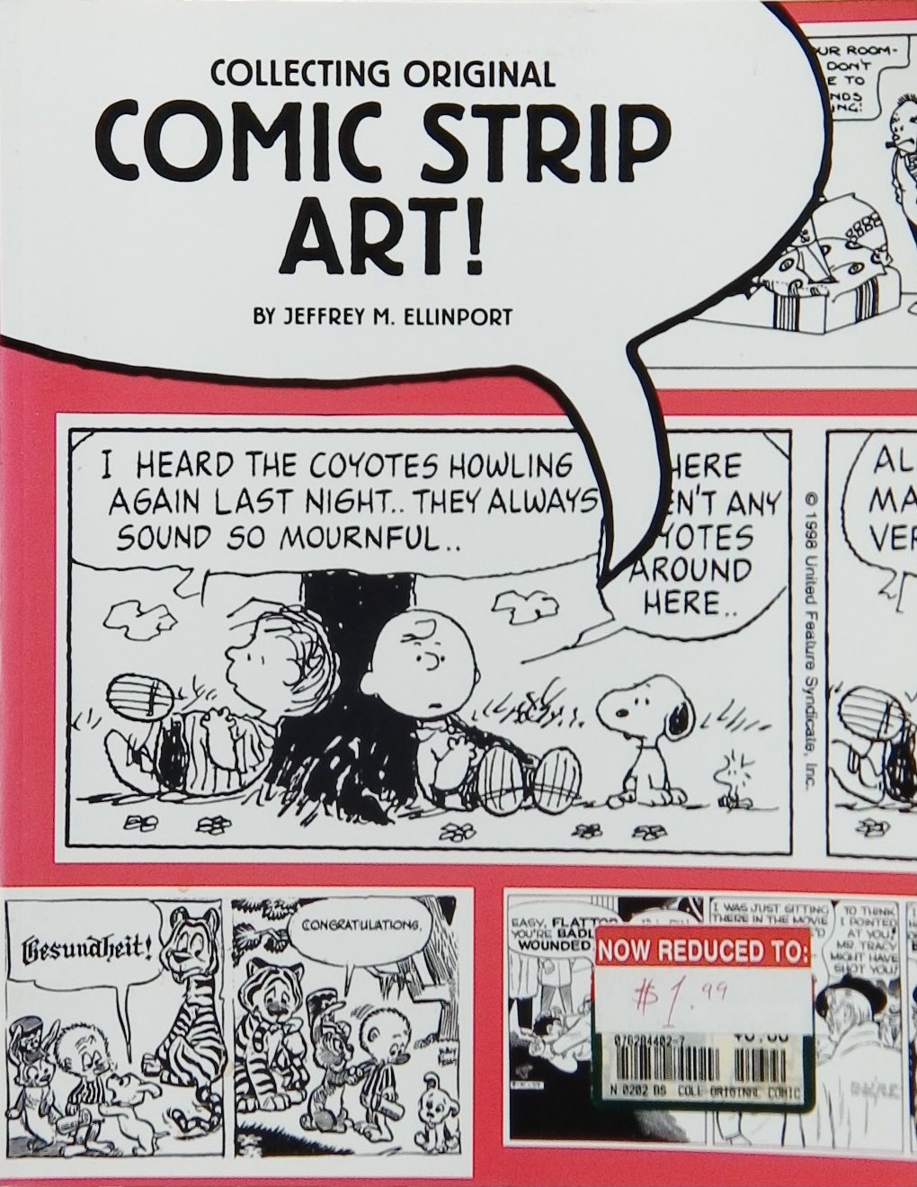 An image of a drawing book cover: Collecting Original Comic Strip Art! by Jeffrey M. Ellinport