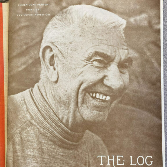 Cover of CCG The Log (November 1980 issue) with a photo of Lucien Dean Hertert.