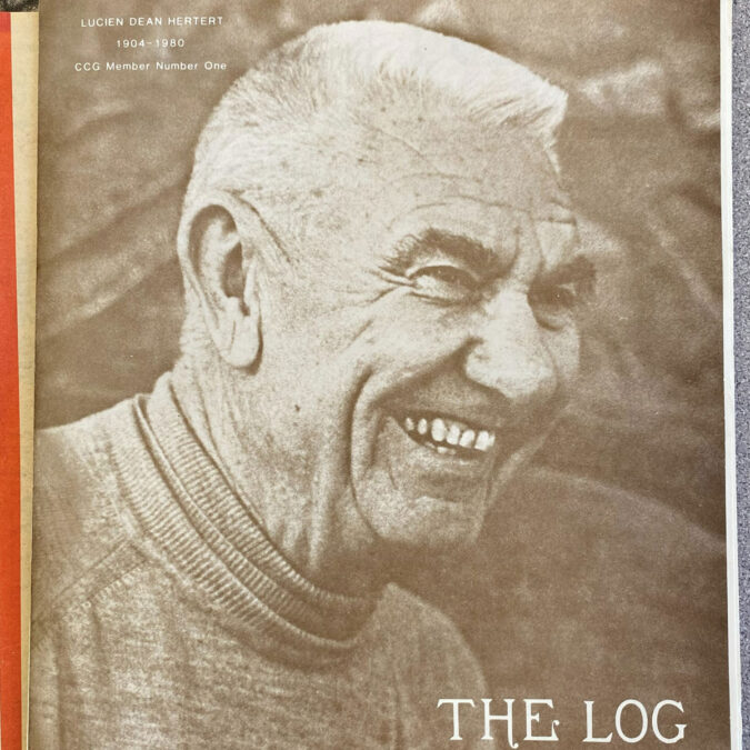 Cover of CCG The Log (November 1980 issue) with a photo of Lucien Dean Hertert.