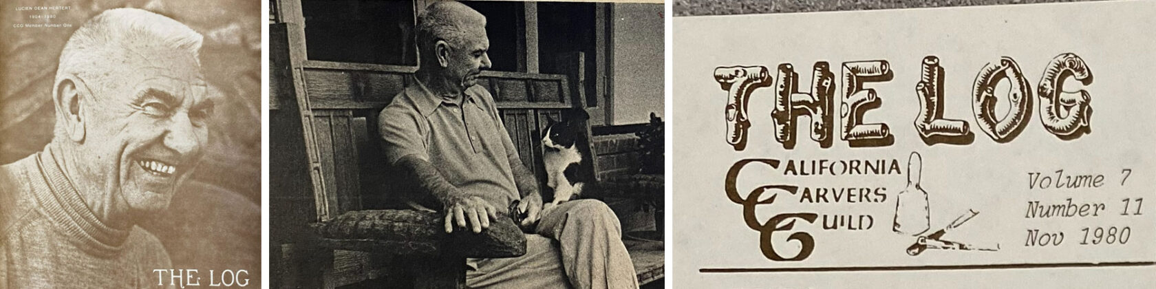 A collage of images of Lucien Dean Hertert