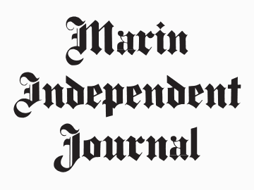 "Marin Independent Journal" in gothic font is the logo of a journal in Northern California.