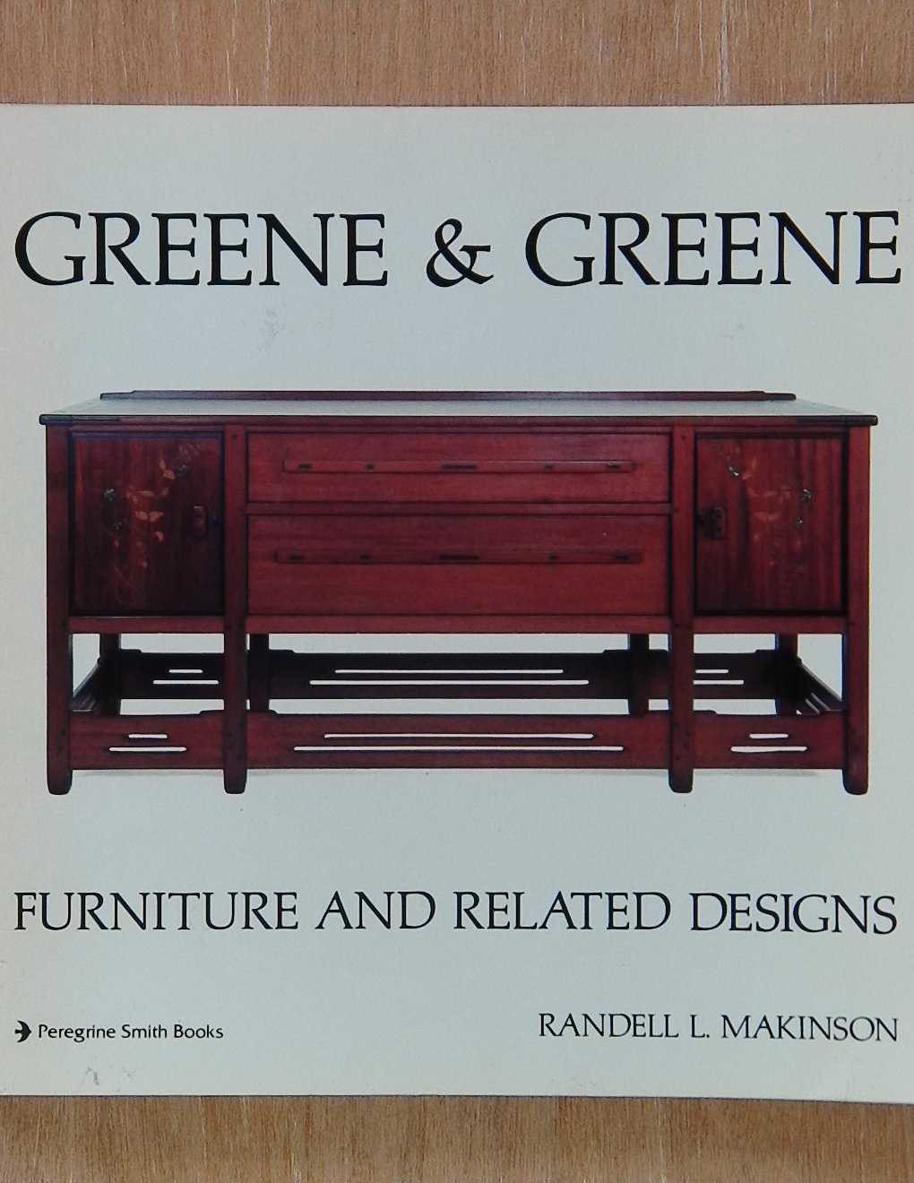 An image of a woodworking book cover: Greene & Greene Furniture and Related Designs by Randell L. Makinson